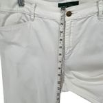 Ralph Lauren LRL Jeans Womens 10 White Denim Classic Midcalf Crop Nautical Beach Photo 5