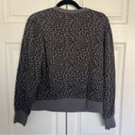Rails  Grey and Black Marcie Mini Cheetah Leopard Crewneck Sweatshirt Size S Photo 6