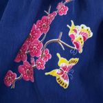 Trollied Dolly Brilliant Blue Dress Floral Butterfly Print Sleeveless Party Sz M Size M Photo 8