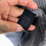 TRUTH Gray Wool Cotton Blend Chunky Knit Quarter Zip Oversized Sweater Size M Photo 3