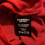 Haute Monde Mesh Bodysuit with Floral Appliqué in Burgundy - size medium Photo 5