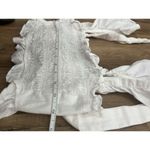 Altar'd State  white crop top with bow tie in the back!Never worn!Size S100%Cotton Photo 6