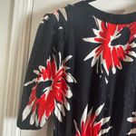 Floral Black and Red Women's Dress Size undefined Photo 9