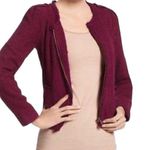 CAbi Britt Boulce Merlot Red Jacket Blazer Size 6 Photo 0