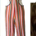 ZARA  Striped Terry Cloth Side Cut Out‎ Jumpsuit Small Maximalist Vacation Photo 0