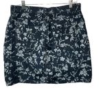 Croft & Barrow Croft Barrow Stretch Denim Skort Womens Size 10 Blue White Floral Cotton Spandex Photo 2
