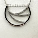 LC Lauren Conrad Lauren Conrad silver tone rhinestone pendant necklace Photo 9