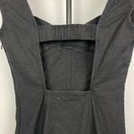 Urban Outfitters Black Linen Blend Sweetheart Fitted Mini Dress Photo 4