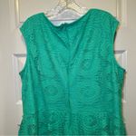 London Style Collection Teal Lace Scoop Neck Sleeveless Aline Dress 22W Size undefined Photo 10