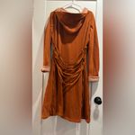 Source Unknown Orange Zip Up Hoodie Cardigan 100% Cotton Size Small Photo 7