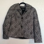 Talbots  Black and White wool blend‎ plaid  jacket size 6 Photo 0