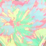 H & M Neon Green Yellow Burst Square Neckline Print Bikini Top Bathing Swim S Photo 1