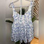 For Love & Lemons For‎ love and lemons Maisie Floral Blue and White mini Dress Photo 4