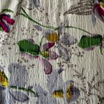 Anthropologie Nia Floral W/White Embroidered
Ladder Lace Trim Floral Tunic Top M Photo 10