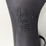 Joie  Abbott Ankle Strap Suede Open Toe Heels with Zipper Black Size 38.5 Photo 6