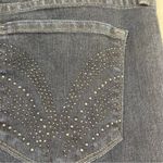 NYDJ  Dark Wash Womens High Rise Bootcut Jeans Womens 16 Blue Studded Pocket Boho Photo 10