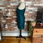 Top Shop Teal Green Lace Sleeveless Short Dress Size 6 Photo 4