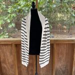 Free People University Stripe Sweater Scarf White Black Stripe One Size. NEW Photo 4