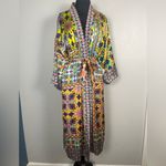 ZARA Printed Satin Belted Long Maxi Kimono blogger favorite size XS Photo 2