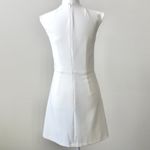 French Connection White Halter A-Line Structured Fitted Sleeveless Mini Dress 4 Photo 3