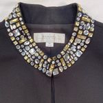 Tahari  Luxury Black Open Style Jacket with Jeweled Collar‎ Size 14 Photo 1