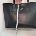 Coach  Avenue Tote Black Red Leather Shoulder Bag F31535 City Dark Academia Goth Photo 7