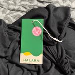 Halara  medium Ribbed Boat Neck Asymmetric Ruched Pocket Flowy Maxi Casual Dress Photo 10