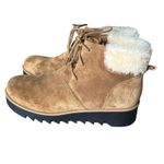 Eileen Fisher  Women's 9 Kenille Sport Suede Wedge Bootie‎ Shearling Photo 7