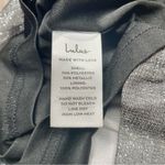 Lulus  Forever a Diva Shiny Silver Metallic Lurex Cutout Mini Dress Large NWT Photo 5