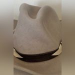 Nikki Beach wool felt fedora hat in a neutral taupe/greige tone. Tan Photo 7