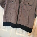 Maurice's Black And White Short Sleve Jacket Size XL Photo 3