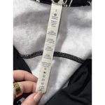 Lululemon  Cozy Cuddle Up Jacket Black White Fleece High Collar Zip Jacket Size 2 Photo 10