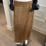 Kate Hill Tan Suede Maxi Skirt Photo 6