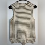 Madewell  White and Black Striped Tank Top Photo 8