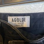 AGOLDE Criss Cross Asymmetrical Denim Mini Skirt in Pivot Black Jean Size 28 Photo 5