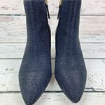 Kate Spade ‎ New York Women's Pointed Toe Black Glitter Heeled Booties [Size 9 B] Photo 6