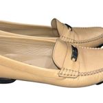 Salvatore Ferragamo  Sport Tan Leather Gancio Moccasin Loafers Shoes size 8AA Photo 2