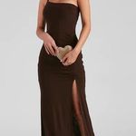 Windsor Rya Formal One Shoulder High Slit Dress Photo 0