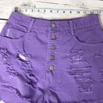 Bongo Purple Denim Cut-off Shorts Sz 25 Photo 4