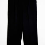 St. John Basics Black Straight Wide-Leg Knit Pants Size 8 Photo 0