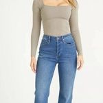 Vigoss Royce 70s High Rise Raw Hem Slight Flare Bootcut Jeans 31 NWT Stovepipe Photo 0