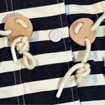 Levi's Trekking Parka Striped Hooded Jacket Nautical Canvas Navy/White Large NWT Photo 7