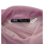 ZARA Purple Ombre Mesh Lined Bodycon Dress Women Size Large | 7-11 Photo 2