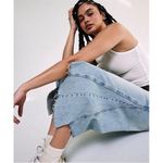 We The Free Ripple Wide Leg Cropped Jeans in Little Coast Size 28L Photo 2