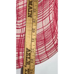 Ann Taylor LOFT Pink White Crosshatch Pattern Cardigan Size M Photo 7