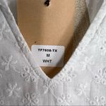 LABEL OF LOVE White Eyelet Short Sleeve Dress NWT Medium Photo 2