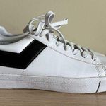 Pony Women's 8 White Black Faux Leather Low Top Lace Photo 0
