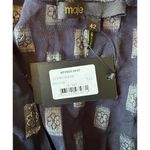 Maje Rayemona Sheer Marine Dress, Size 42 (NWT Photo 3