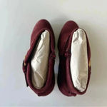 Diba Suede Sleek Bootie in Burgundy and Gold Size 7.5 New without box! Red Photo 6
