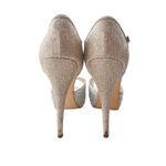 De Blossom Collection Size 10 Glitter Rhinestone Platform Stiletto Heels Sandals Photo 8